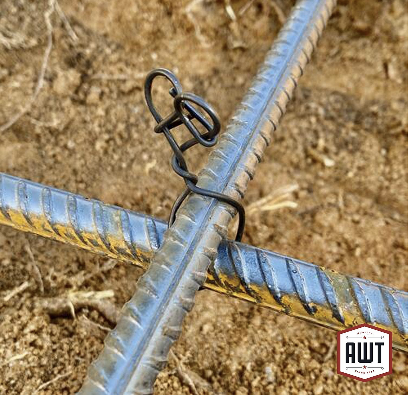 3in. Galvanized Double Loop Steel Wire Ties 16 Gauge - 5000 pc