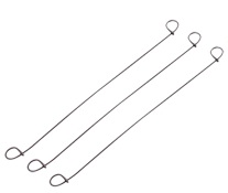 4in. Double Loop Wire Ties 16 Ga Stainless Steel- 5000 pcs