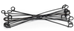 32in. Black Annealed Double Loop Steel Wire Ties 18 Ga.- 2500 pc- Domestic 