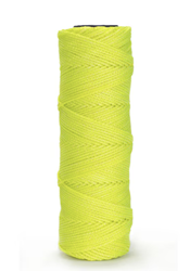 Bon 11-878 Fluorescent Yellow #18 Braided Nylon Masons Line- 1000 ft/roll- 12 rolls per case 