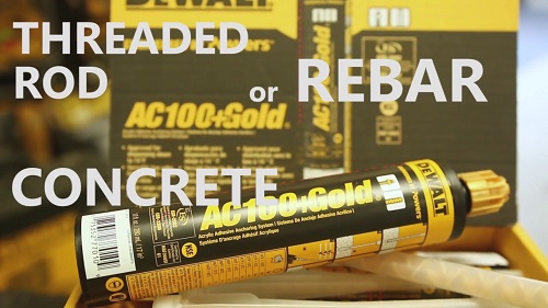 DeWalt Powers AC100 Gold Adhesive 28 oz tubes. 8 pc carton