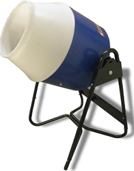 Marshalltown 300-DD-PL Poly Drum Utlility Mixer with 1/2 Hp Electric Motor