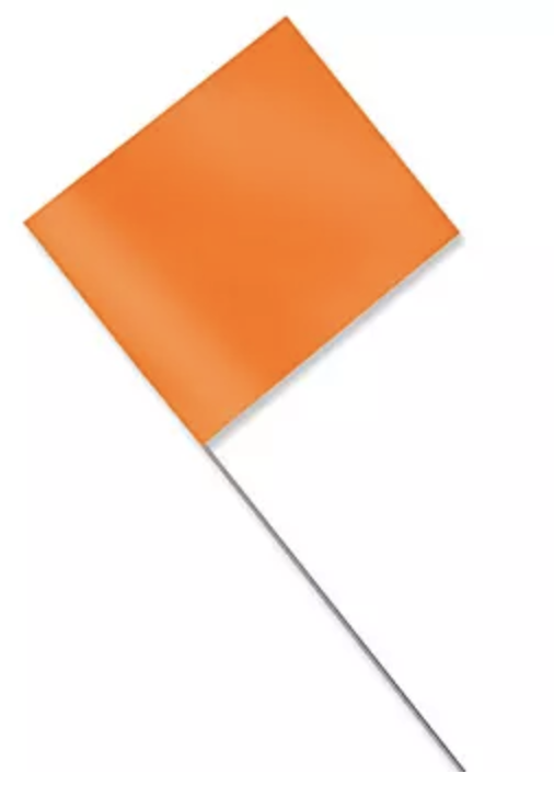 Orange Glo Marking Flags - 1,000 Count