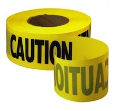Tape Planet 3 mil 4 x 10 yard Roll Yellow Outdoor Vinyl Tape